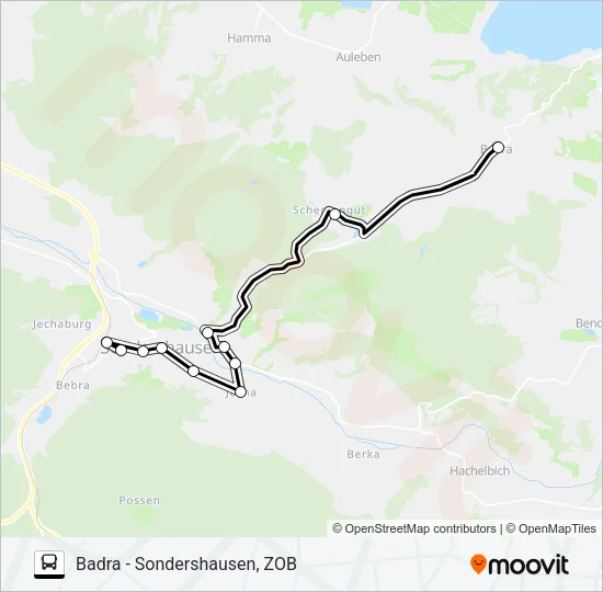461 Bus Line Map