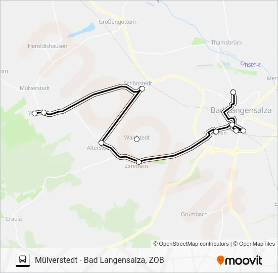 Автобус 733: карта маршрута