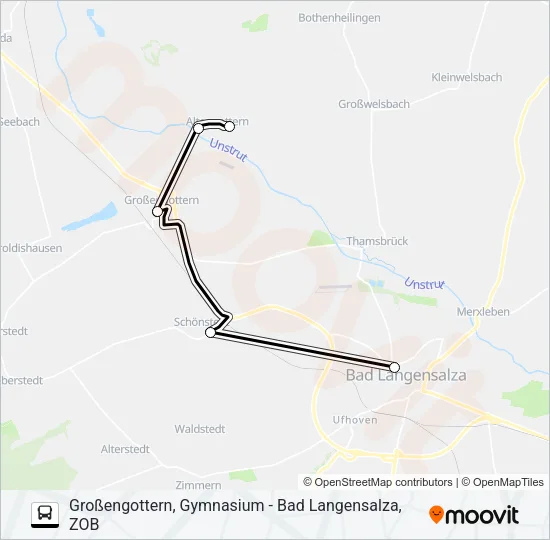 745 Bus Line Map