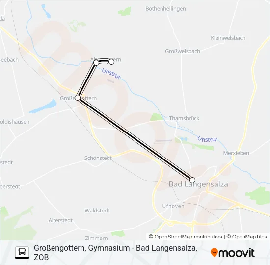 745 Bus Line Map