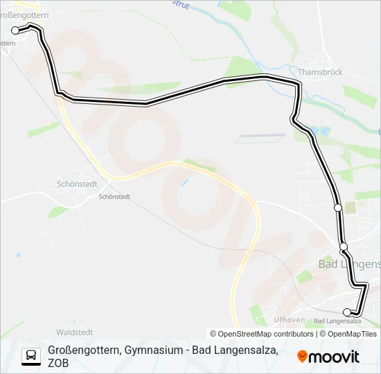 745 Bus Line Map