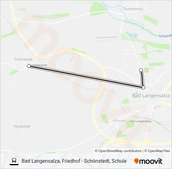 745 Bus Line Map