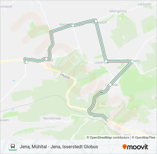 16 Bus Line Map
