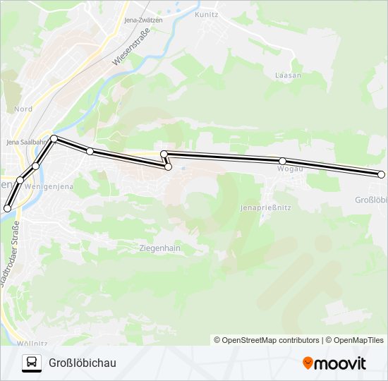 410 bus Line Map