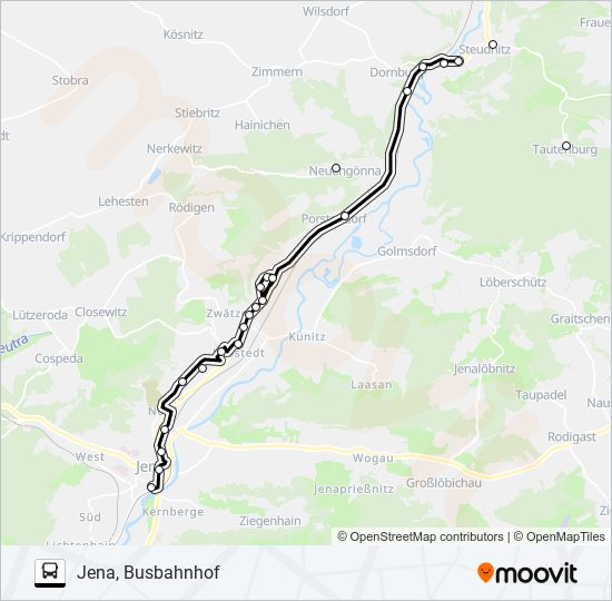 420 bus Line Map