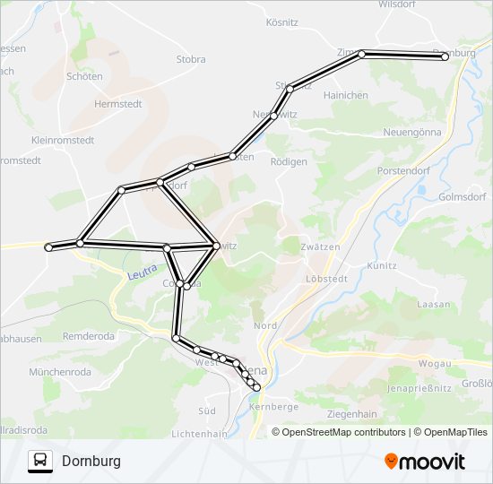 424 bus Line Map