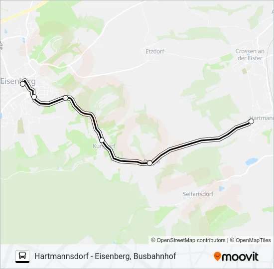 451 Bus Line Map