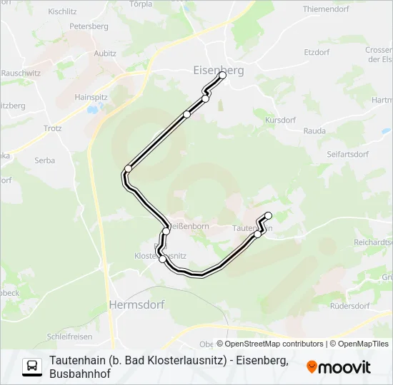 461 Bus Line Map