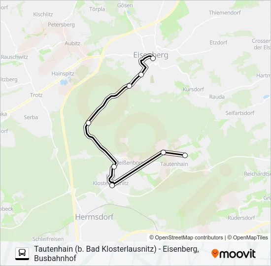 461 Bus Line Map