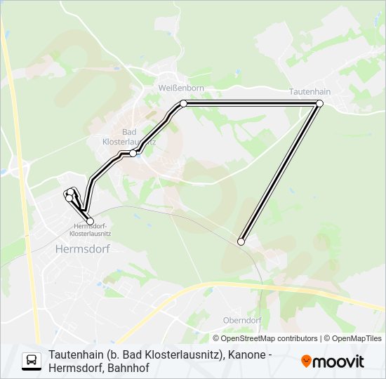 462 bus Line Map