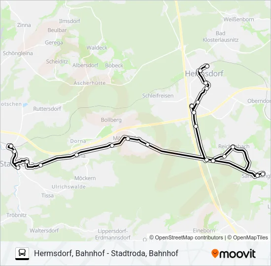 470 Bus Line Map