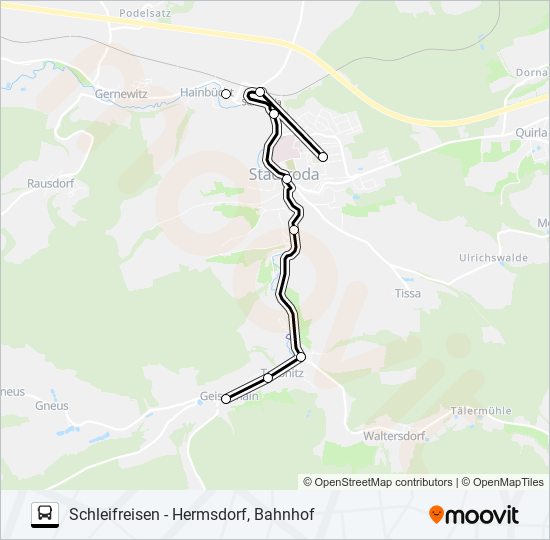 471 bus Line Map