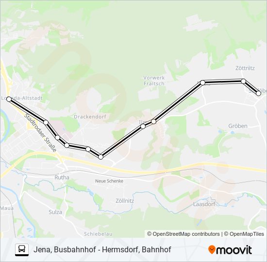 Buslinie 472 Karte