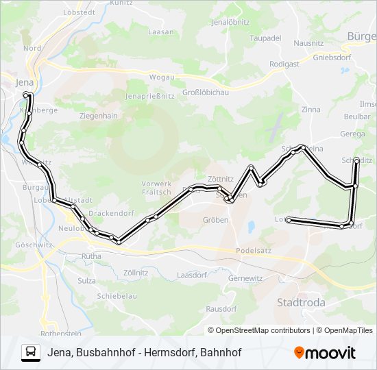 Buslinie 472 Karte