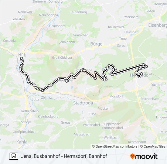 472 bus Line Map