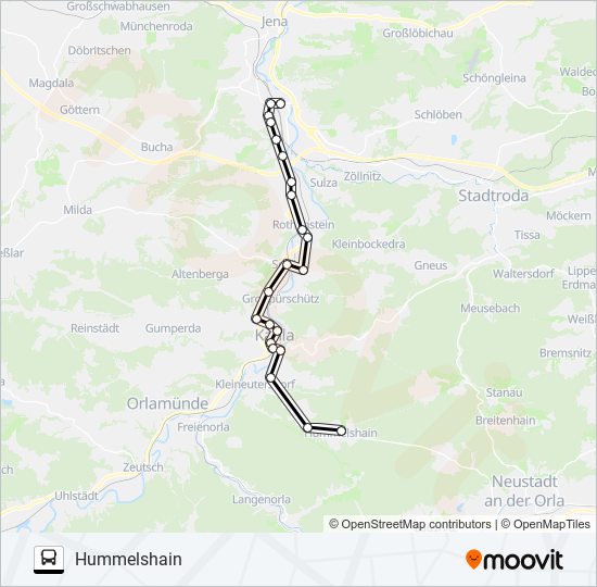 481 bus Line Map