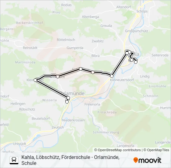 488 Bus Line Map
