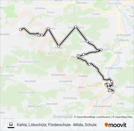 495 Route: Schedules, Stops & Maps - Milda, Schule (Updated)