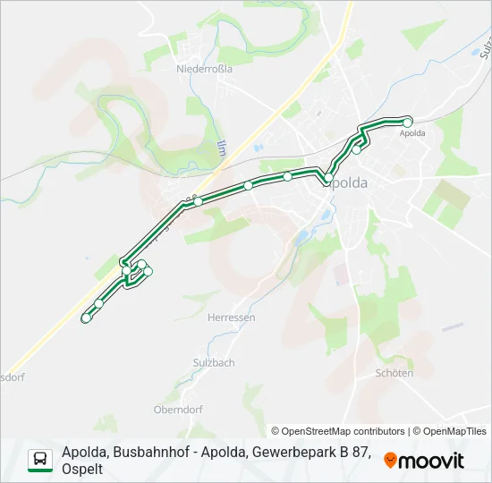 3 Bus Line Map