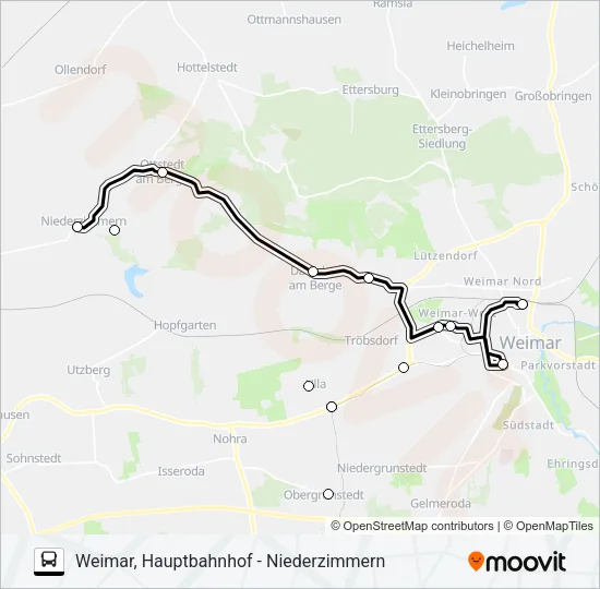 225 Bus Line Map