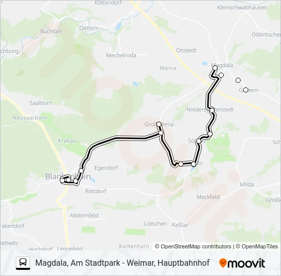 229 Bus Line Map