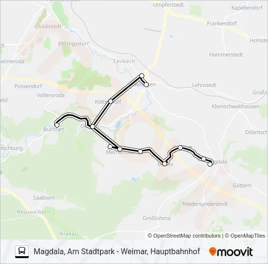 229 Bus Line Map