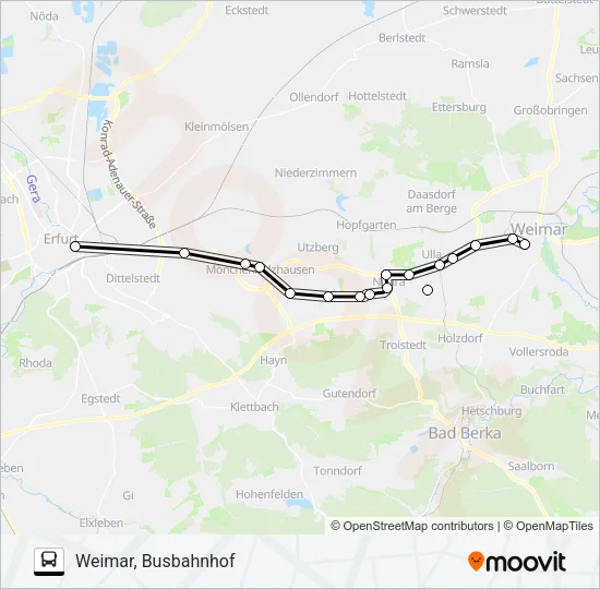 233 Bus Line Map