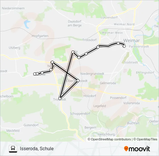 233 Bus Line Map