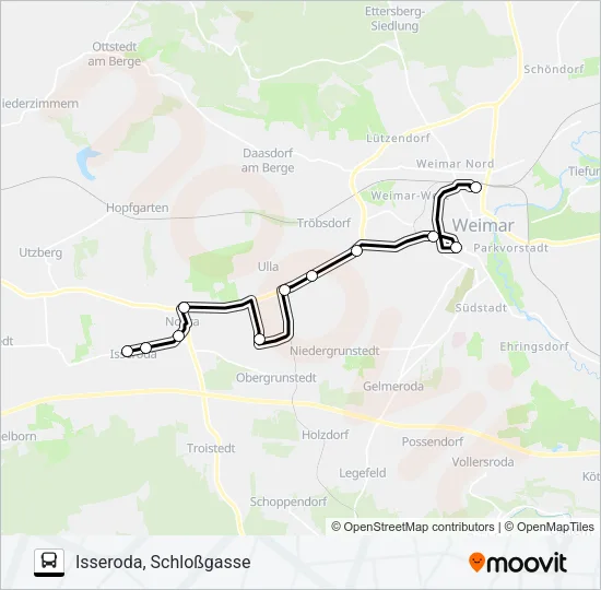 233 Bus Line Map