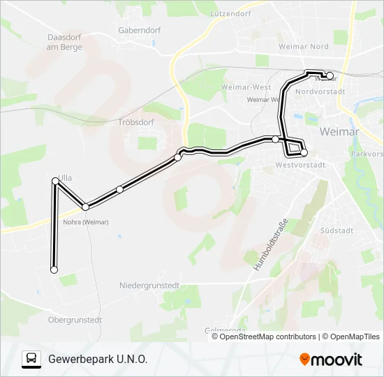233 Bus Line Map