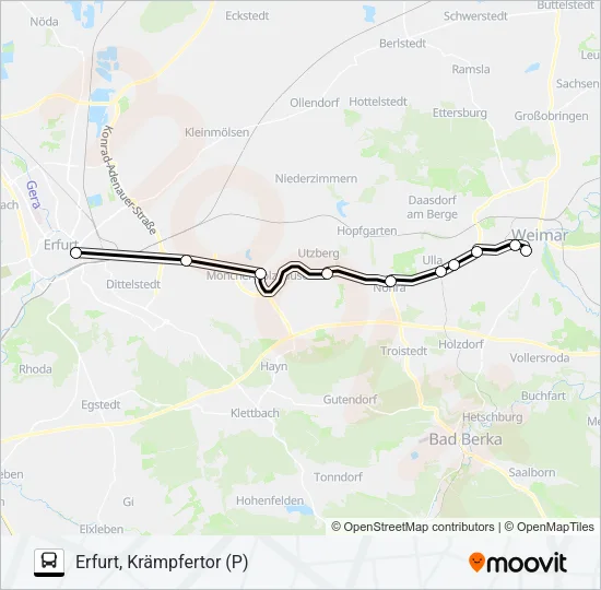 234 Bus Line Map