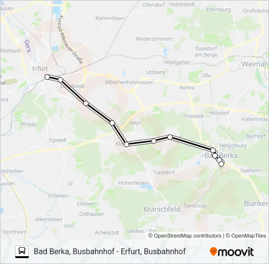 235 Bus Line Map