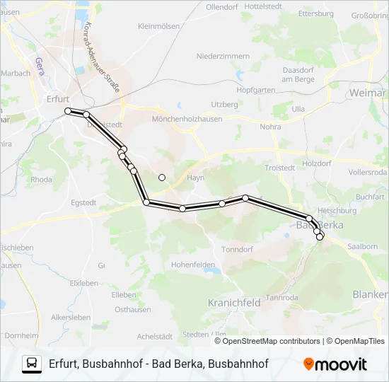 235 Bus Line Map