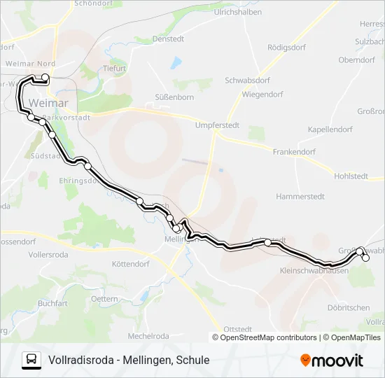253 Bus Line Map
