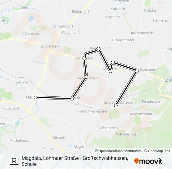 255 Bus Line Map