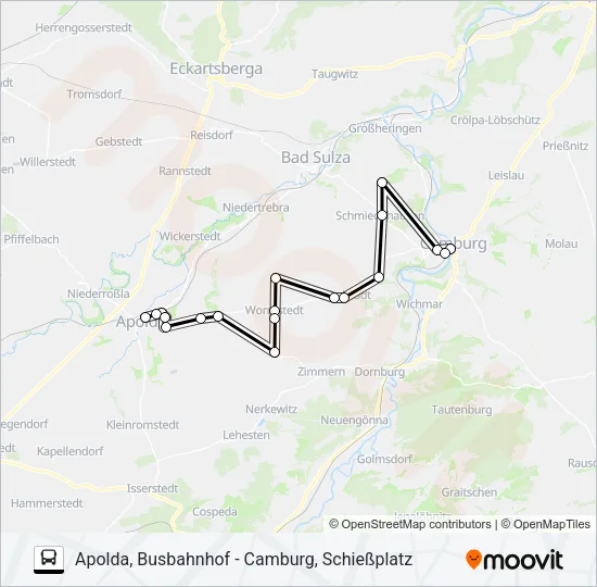 282 Bus Line Map