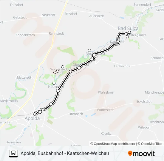 285 Bus Line Map