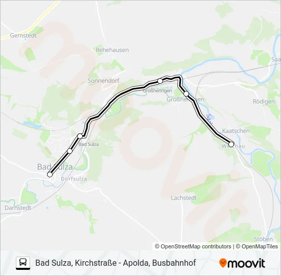 Автобус 285: карта маршрута