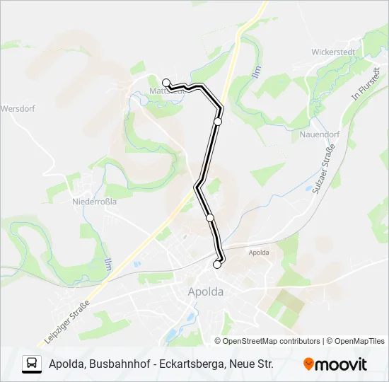 286 Bus Line Map