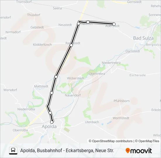 286 Bus Line Map