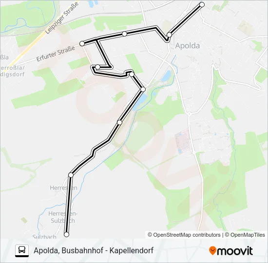 291 Bus Line Map