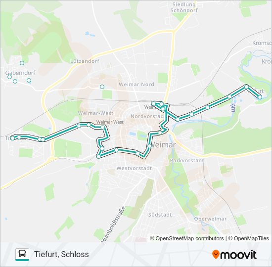 Автобус 3: карта маршрута