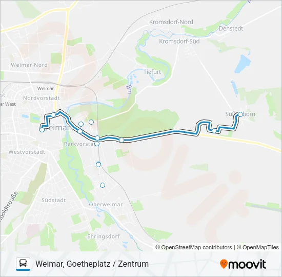 Автобус 9: карта маршрута