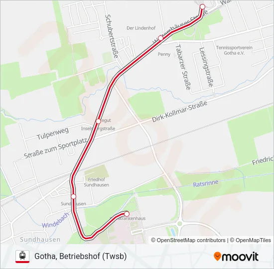 1 Light Rail Line Map
