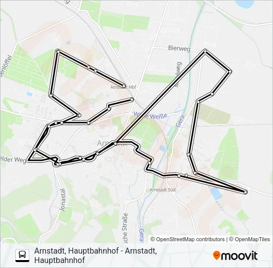 1 Bus Line Map