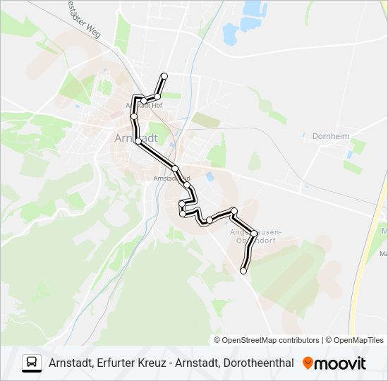 Автобус 2: карта маршрута