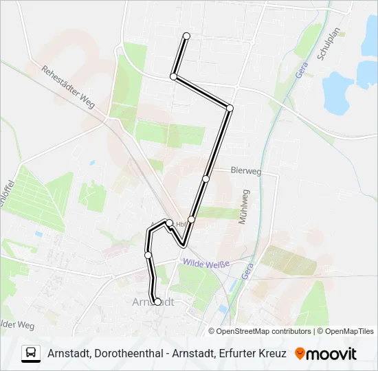 2 Bus Line Map
