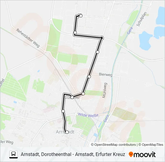 2 Bus Line Map
