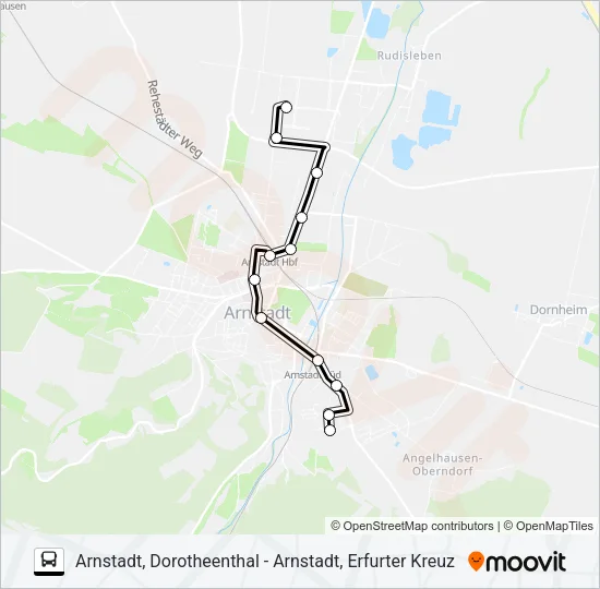 2 Bus Line Map
