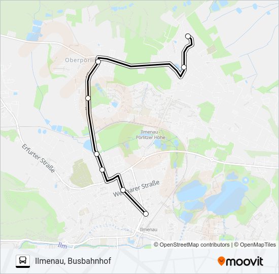 Автобус C: карта маршрута
